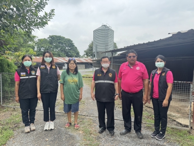 ปศสัตว์สิงห์บุรี ตรวจประเมินมาตรธานฟาร์มเลี้ยงไก่เนื้อ (Good Agriculture Practices ; GAP)